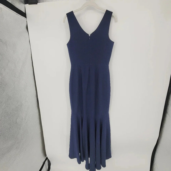 Dress the Population Women's Demi Plunging Hi-lo Sleeveless Stretch Gown Dress S - Picture 4 of 13